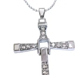rvm jewels Vin diesel Fast and Furious Cross Pendant Dominic Toretto Dot Chain Men Crystal-picture-15