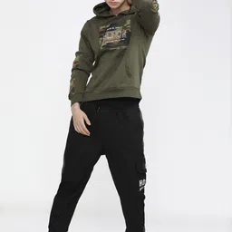 highlander Men Full Sleeve Printed Hooded Sweatshirt image 5