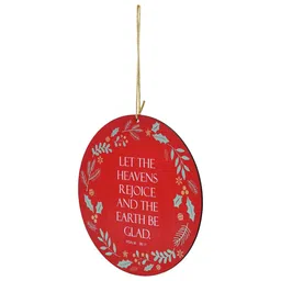 ecraftindia Red Engineered Wood Christman Quote Wall Hanging image 5