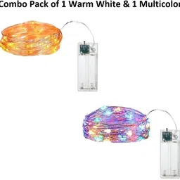 xenith 30 LEDs 3 m Multicolor, Gold Steady String Rice Lights-picture-25
