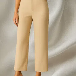 karima ineternational Pack of 2 Women Regular Fit Maroon, Black Lycra Blend Trousers image 2