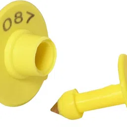 Animal ear tag Yellow color round Pet Ear Eye Wipes-image-13