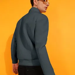 indiclub Men Solid Winter Coat image 2