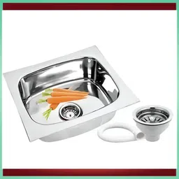 Utility Sink for Kitchen – 18x16x8 Glossy Stainless Steel Sleek Design Sink 18x16x8 Vessel Sink-image-4