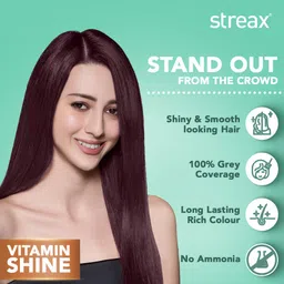 streax Cream Hair Colour Burgundy No-3.16 140ML , Burgundy image 5