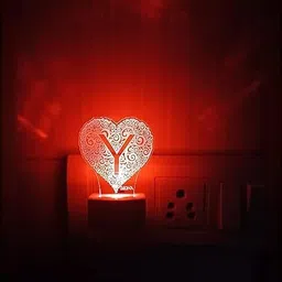 diona Y Alphabet Letter LED Night Lamp | Multi-Color Changing Decorative Night Light Night Lamp image 3