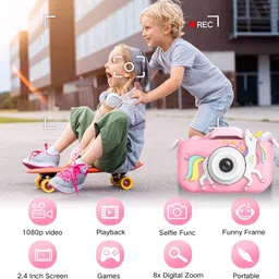 vidhi enterprise Kids Camera for Boys Girls 1080P Digital Video Camera for Kids image 3