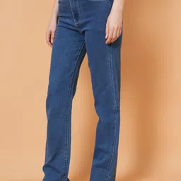 tgp Women Straight Fit High Rise Light Blue Jeans image 3