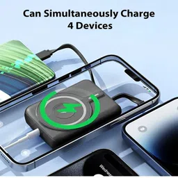 qexle 10000 mAh 30 W Wired & Wireless With MagSafe Slim Pocket Size Power Bank image 5