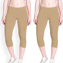 lyra Capri Women Beige Capri-picture-10