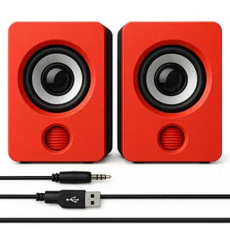 fire turtle 6W Powered PC Speakers with USB and 3.5mm AUX Connection 6 W Laptop/Desktop Speaker-picture-34