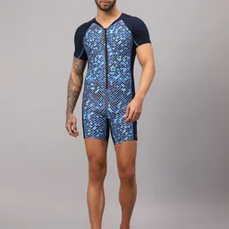 vector x Printed Men Swim-dress Dark Blue Swimsuit-picture-15