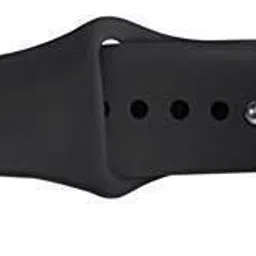 BLACK LOVIES Watch Strap Compatible with Apple Watch Straps 42mm 44mm, Soft Silicone Belt Sport Wristbands Smart Watch Band for iWatch Series SE 6/5/4/3/2/1 (PACK OF 2) Smart Watch Strap (BLACK- LIGHT BLUE) Smart Watch Strap image 3