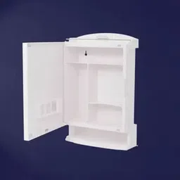 istar Utensil Kitchen Rack Mirrored Bathroom & Kitchen Cabinet with Storage Plastic image 2