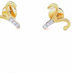Bliss diamonds Yellow Gold 18kt Diamond Stud Earring-picture-26