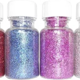 waaome (6 Pcs Glitter Powder)Dry Glitter Powder for Craft Work (A85)-picture-21