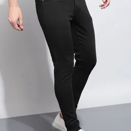 a flash Men Slim Mid Rise Black Jeans image 3
