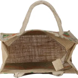 kuber industries Jute (Green)-CTKTC13288 Grocery Bag image 1