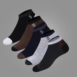 allaboutsocks Men Solid Ankle Length-picture-27