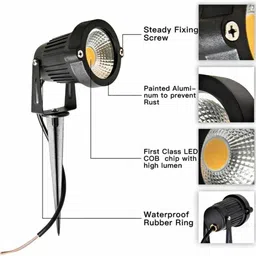 spark world 5 Watt Garden Spike light Post Light Outdoor Lamp image 3