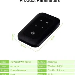 MARS 4G Plus LTE Advanced Universal Pocket Mobile Wi-Fi Hotspot,Router,Wifi,Dongle Data Card image 2