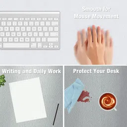 SYGA Desk Pad Protector Waterproof PU Desk Mat for Office & Home Mousepad image 3