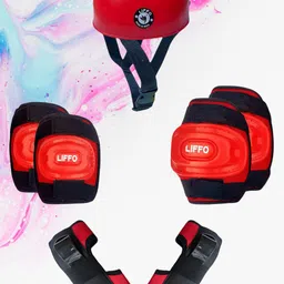 liffo Protective Set for Cycling ,Skateboard ,Skating Scooter Age 6to15 Year Skating Guard Combo-picture-17