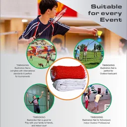 victory Badminton Net Heavy Duty Machine Made Nylon Play anywhere Super Special Quality Badminton Net image 3