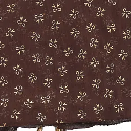 whiteheaven Chiffon Printed Brown Women Dupatta image 3