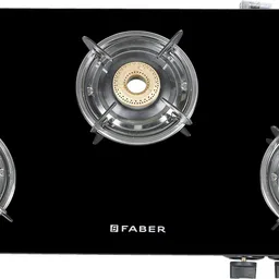 faber HOB COOKTOP MAGIC 3BB BK Glass Manual Gas Stove image 3
