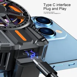 Cubonic SL01 Mobile Radiator Semiconductor 3 Sec Instant|Type-C port|Adjustable 1 Fan Cooling Pad image 4