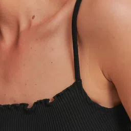 redamancii Women Black Camisole image 4