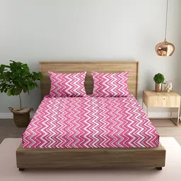 soft-on Polycotton Queen Flat 180 TC Geometric Bedsheet-picture-23