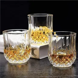 homoryx (Pack of 6) RAJWADI WHISKY2 Glass Set Wine Glass image 2