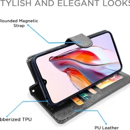 ridhaniyaa Flip Cover for Redmi 12C, Redmi 11A, Poco C55 image 4