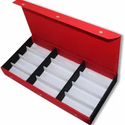 nooks Eyewear and Sunglass Box case cover storage organizer for Men and Women in Red Color Multipurpose Vanity Box-picture-16