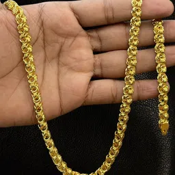 rkb sales 1gm gold plated High Quality Indian Polished chain “20” Inch for men Gold-plated Plated Alloy Chain-picture-30