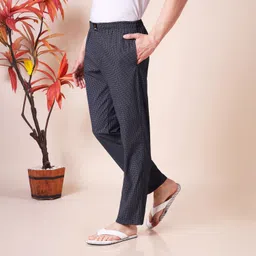 urban scottish Comfortable Pajama 100% Cotton with Side Pocket Grey Men Pyjama image 3