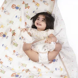 haus & kinder Printed Crib Crib Baby Blanket for AC Room-picture-13