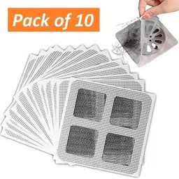 puhbrhy 4 inch Disposable Shower Drain Hair Catcher Drain Hair Catcher Waterproof Mesh Stickers Self Adhesive Sticker-picture-26