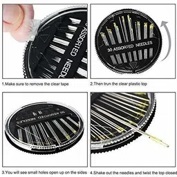 ikis 30 Pieces in 1 Set Hand Sewing Steel Needles for Embroidery Mending Craft Cloth Stitching (Pack of 1) Hand Sewing Needle image 3