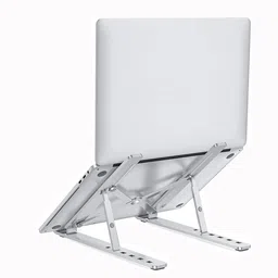 ZAXART ALUMINIUM LAPTOP STAND Floor -Desktop Laptop Stand_794 Aluminium Floor and Desk Stand Laptop Stand with Adjustable Height Compatible with 26 - 35 cm, Universal Laptops-picture-14