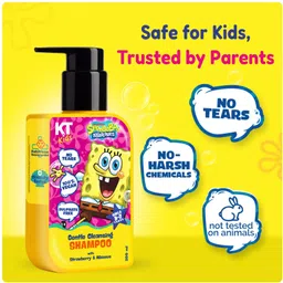 kt kids Gentle Cleansing Shampoo for Girls 3 to 7 Years (200ml Pack of 2) image 5