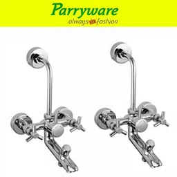 parryware Trio Wall Mixer 3 in 1 with Overhead Shower Provision set of 2 pic 222 Wall Mixer with Overhead Shower Provision Wall Mixer Faucet-picture-20