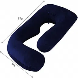 wild mint J SHAPE Microfibre Solid Pregnancy Pillow Pack of 1 image 4