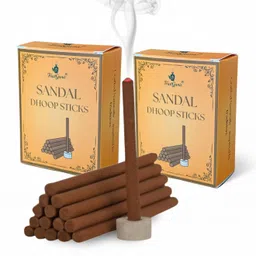 trustganic Mysore Sandal Dhoop Sticks (80g) Pack Of 2 | Authentic Sandalwood Fragrance | Sandal Dhoop-picture-15