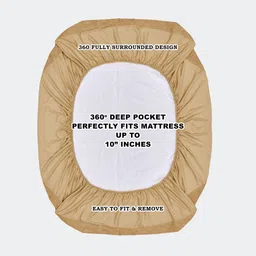 homemonde Fitted King Size Breathable, Stretchable, Waterproof Mattress Cover image 5