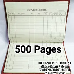 atishay Dispatch Register for Letter Record register (500 Pgs) Dispatch Register for Letter Record register (500 Pgs) 1-Part dispatch register-picture-27