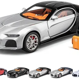 zuuluzrs Metal Pull Back Die-cast Car 1:24 Bugatti Super Car image 2
