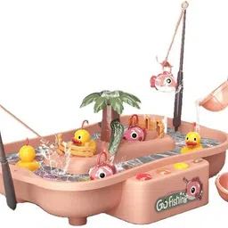 namanshu tex Go Fishing Set Game Toy Pool in Water Cycle with Light and Music-picture-26